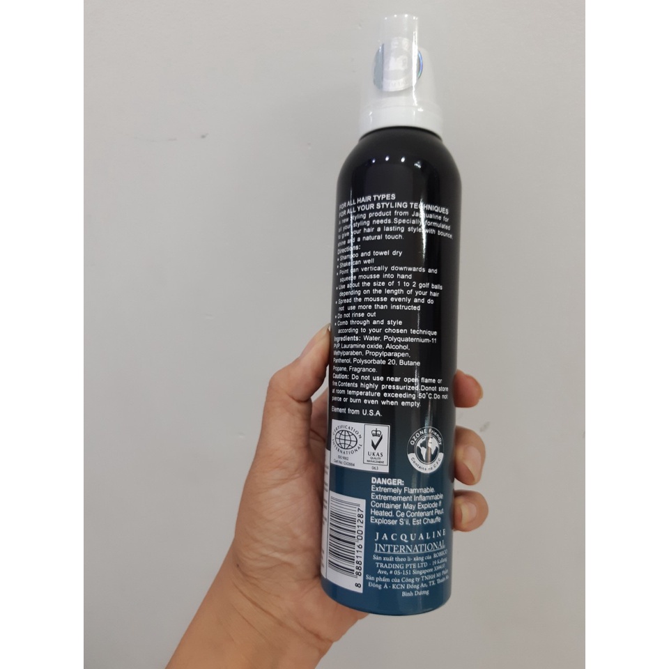 Mousse tạo kiểu tóc cứng Jacqualine 250 ml (MP0776)