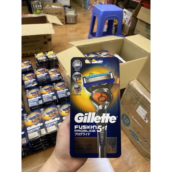 Dao cạo râu Nhật Bản cao cấp 5 lưỡi Gillette Fusion Proglide ( 1 đầu 1 cán )