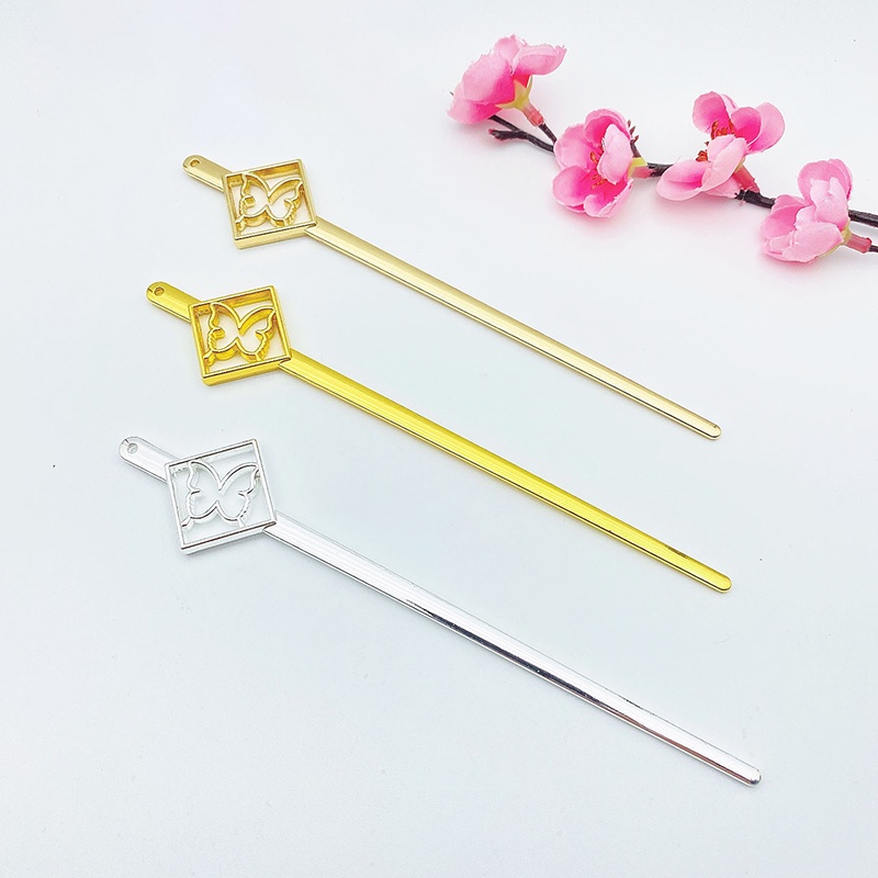 Cán trâm cài tóc họa tiết hoa mai phong cách cổ trang dùng búi tóc cosplay cổ phục việt phục