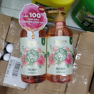 Sữa tắm purite hương hoa mẫu đơn 850ml