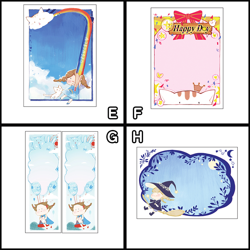 Set 30 / 60 Giấy Ghi Chú Họa Tiết Hoạt Hình Đáng Yêu