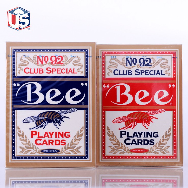 1 Deck USA Original Bee Playing Cards NO.92 Club Poker Magic Card Games Mgaic Tricks Props