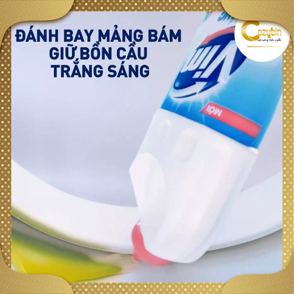 Vim bồn cầu 880ml nước tẩy rửa nhà vệ sinh cực mạnh chính hãng CozyBin