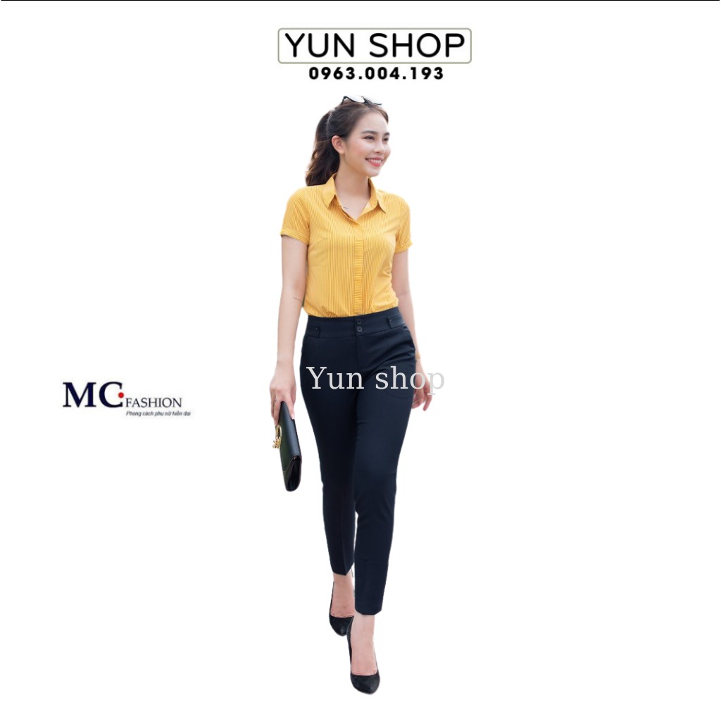 Quần Tây Nữ Lưng Cao - MC Fashion Q0248 (2 màu : đen, tím than)