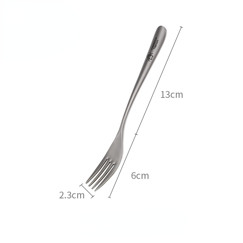 Bộ Muỗng Nĩa Ăn Bằng Hợp Kim Titan Có Thể Gấp Gọn Mang Đi Du Lịch Tiện Lợi