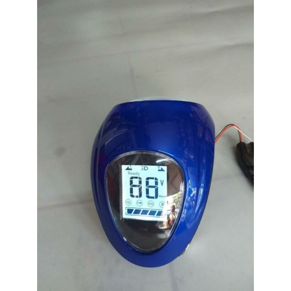 Đầu Đèn LCD Báo Tốc Hiển Thị 48V Xe 4 Bình