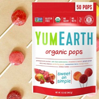 Kẹo mút Hữu Cơ Yumearth Organic Pops (Combo 5 kẹo mút)