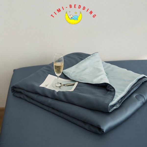 Bộ chăn ga gối tencel nhập khẩu cao cấp set 4 món chăn trần – chăn hè tencel - Timibedding