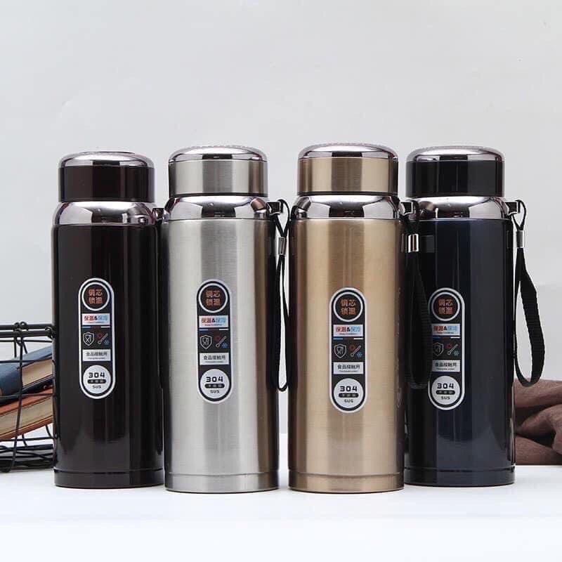 [ freeship ] Bình giữ nhiệt inox 3 lớp 1000ml - ly cách nhiệt - ly giữ nhiệt loại 1