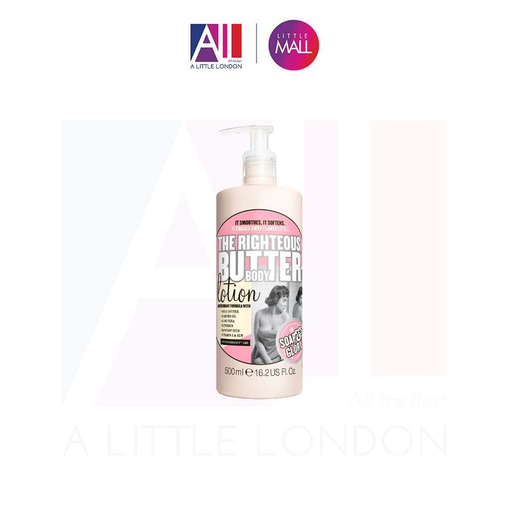 [TOP 1 SHOPEE] Dưỡng thể Soap &amp; Glory The Righteous Butter Body Lotion 500ml (Bill Anh)