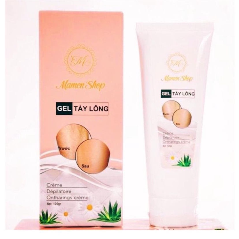 [Combo] Kem tẩy lông vĩnh viễn vùng kín bikini nách Mamen Shop - 120ml. An toàn cho mọi loại da nhạy cảm