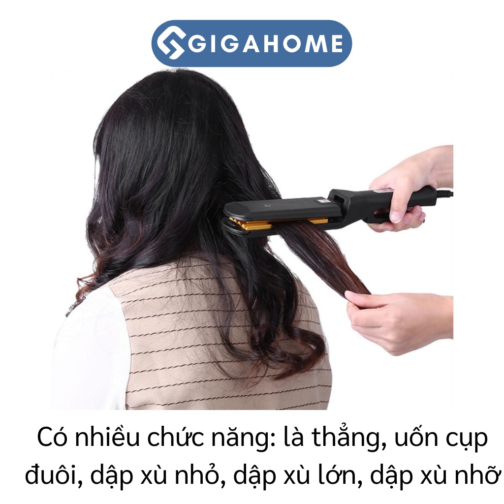 Máy Bấm Xù, Duỗi, Uốn Tóc Chuyên Dụng GIGAHOME Chỉnh Nhiệt Cao Cấp 9017