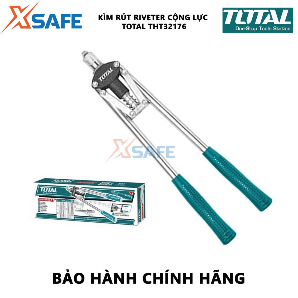 Kìm rút rivet 17 inch TOTAL THT32176, kích thước áp dụng 3.2mm, 4mm, 4.8mm - chính hãng