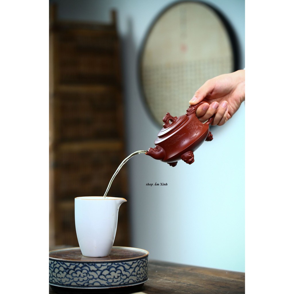 Ấm Tử Sa Nghi Hưng Đại Bân Như Ý 260 ml (Đại Hồng Bào)
