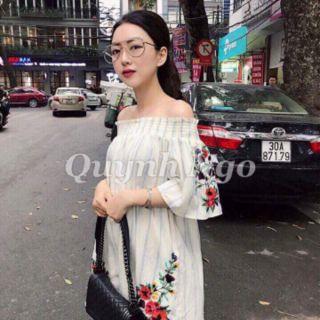 Váy Hoa Trễ Vai