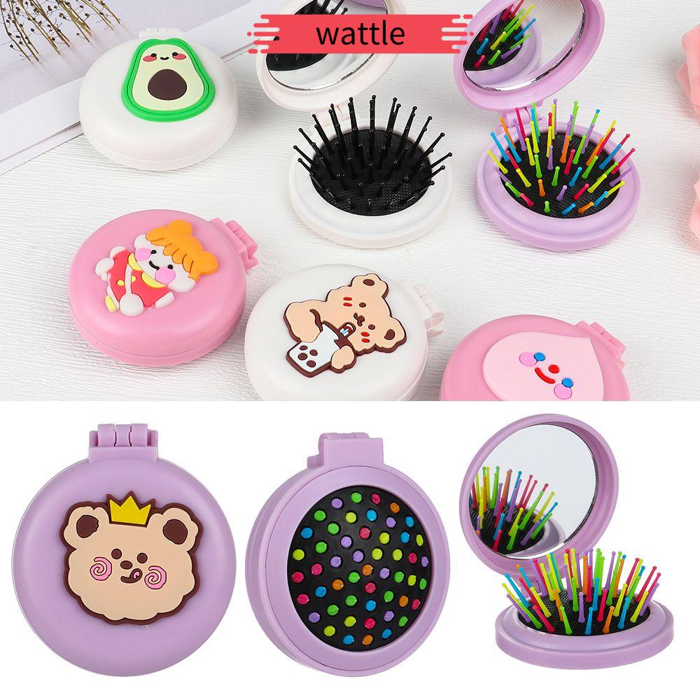 [Hàng mới về] Lược chải tóc lông mềm có thể gấp gọn chải được tóc khô và tóc ướt 2 trong 1 chống tĩnh điện