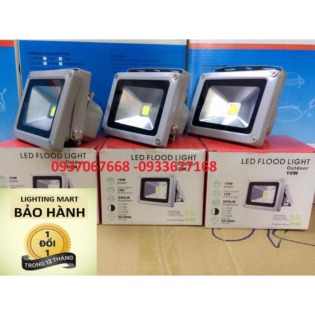 ĐÈN PHA LED 10W ÁNH SÁNG TRẮNG - ĐÈN LED TIẾT KIỆM ĐIỆN