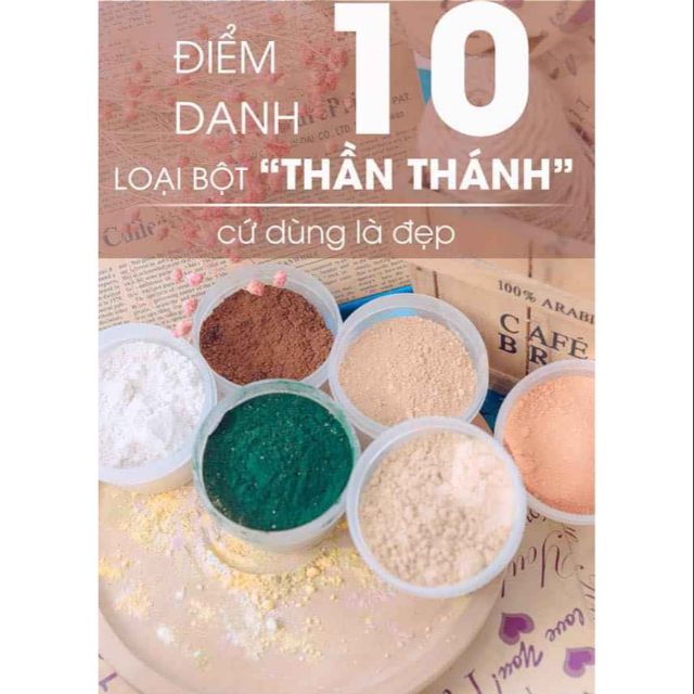Bột đắp mặt nguyên chất thiên nhiên Handmade