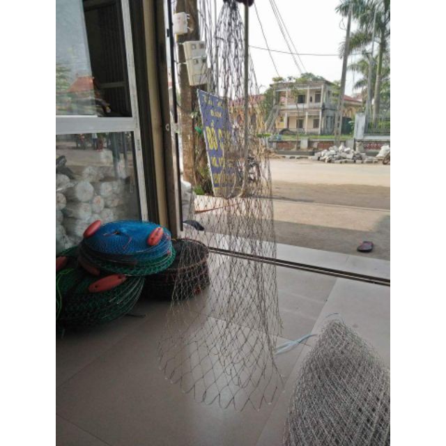Lưới sợi dù bẹo keo chắc chắn làm vợt đựng cá ( big sale )