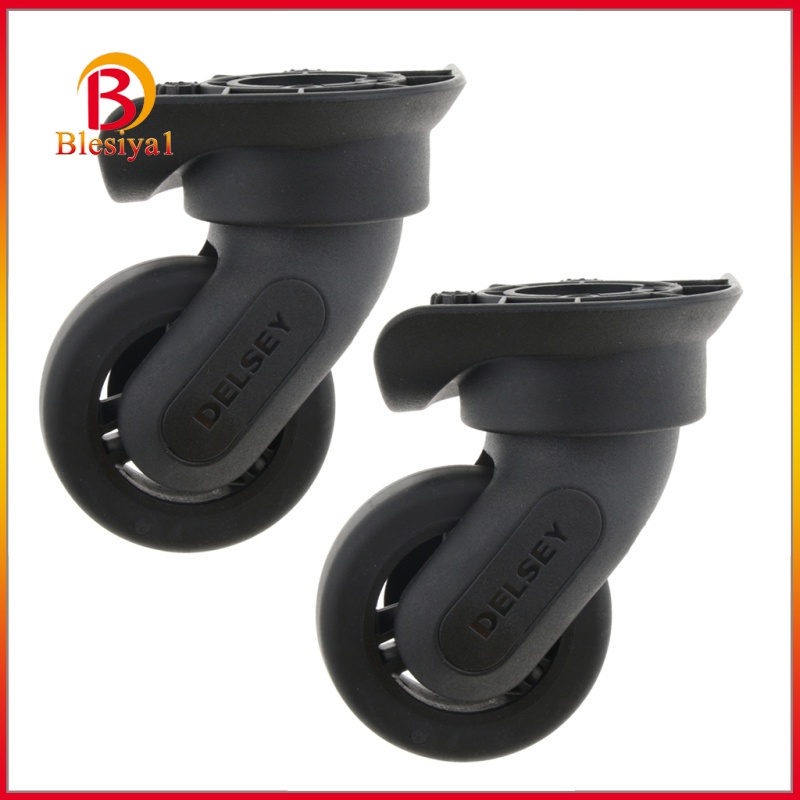 Cặp bánh xe vali du lịch màu đen xoay 360 độ thông dụng