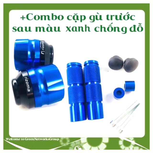 Compo cặp gù chống đổ trước và sau rizoma đủ màu lựa chọn giá tốt nhất