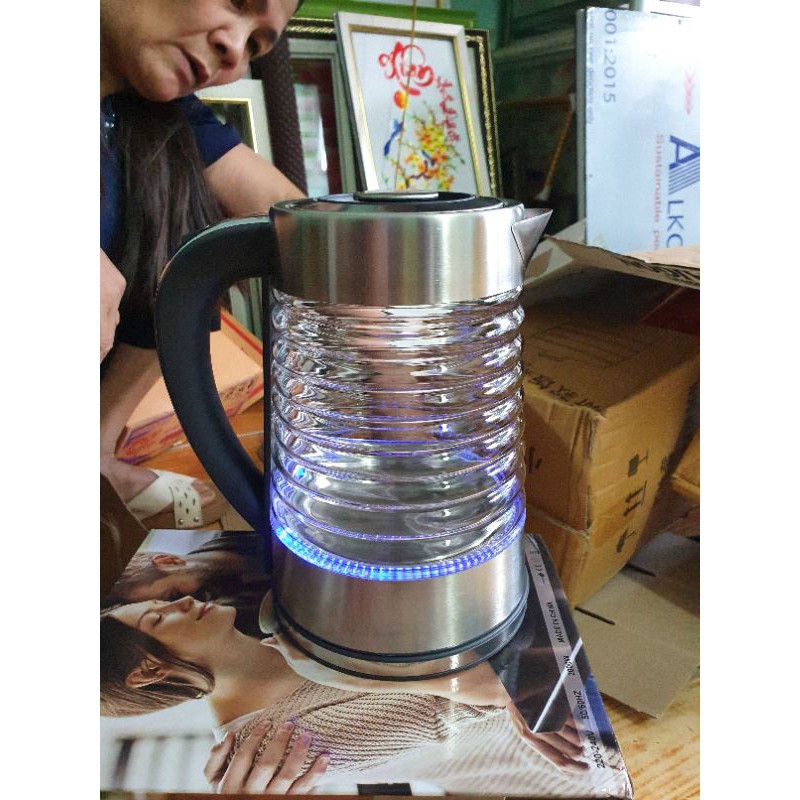 Bình đun nước siêu tốc Sokany cao cấp model 2020, ấm siêu tốc , có đèn LED