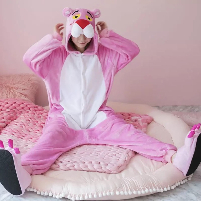 Pijama bộ ngủ hình báo hồng