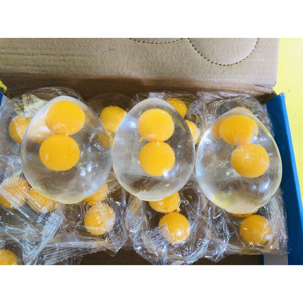 GUDETAMA SQUIShY trứng bóp trút giận 2 lòng cực đáng yêu mochi slime