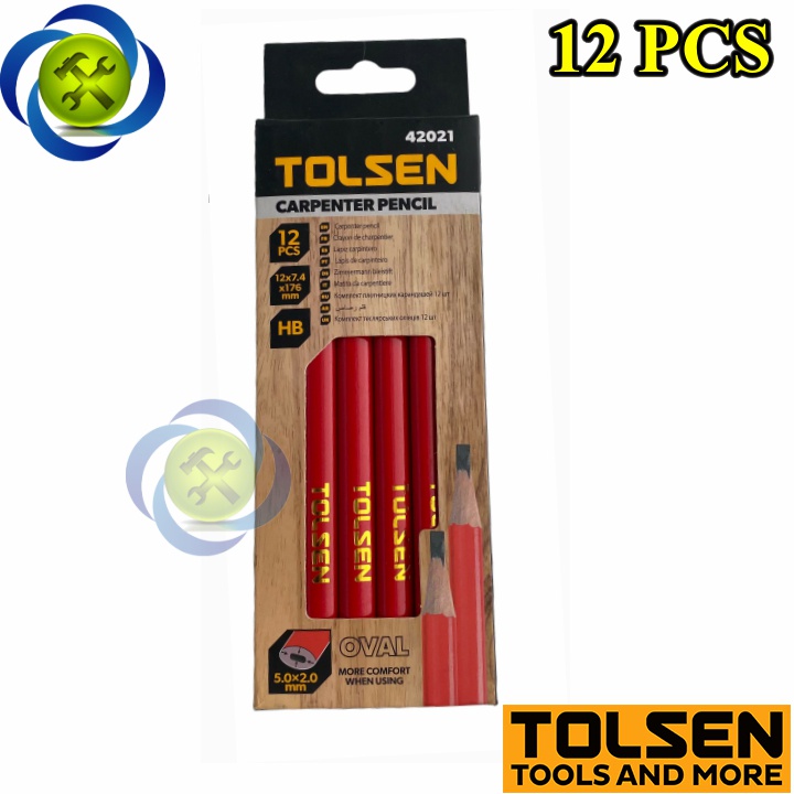 Bút chì Tolsen 42021 dài 176mm (hộp 12 cây)