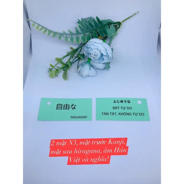 FLASHCARD TỪ VỰNG TIẾNG NHẬT N3 MIMIKARA 880 THẺ