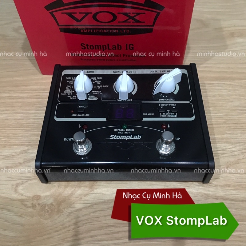 Hiệu ứng Guitar VOX StompLab G1 đã qua sử dụng, chơi hoàn hảo