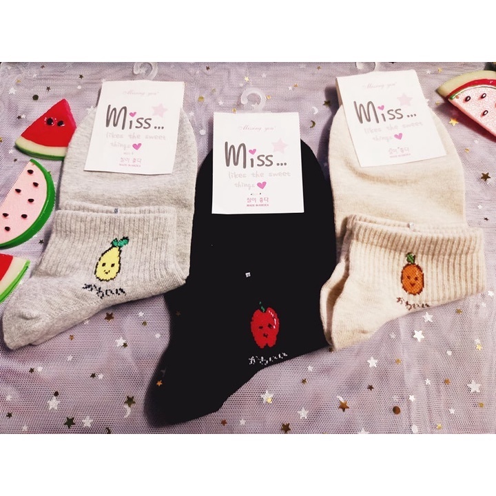 [SOCK Corner] Tất/Vớ Icon Trái Cây