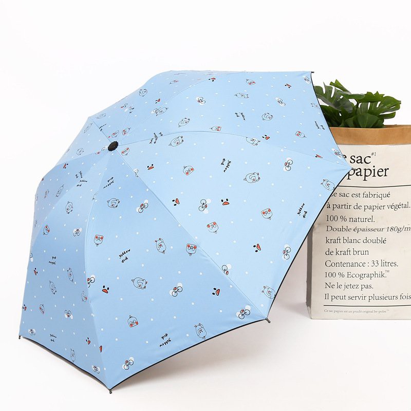 [siêu rẻ] Ô Dù Gấp Gọn Chống Tia UV Ô Dù Che Mưa Đi Nắng Tiện Lợi Họa Tiết Đáng Yêu