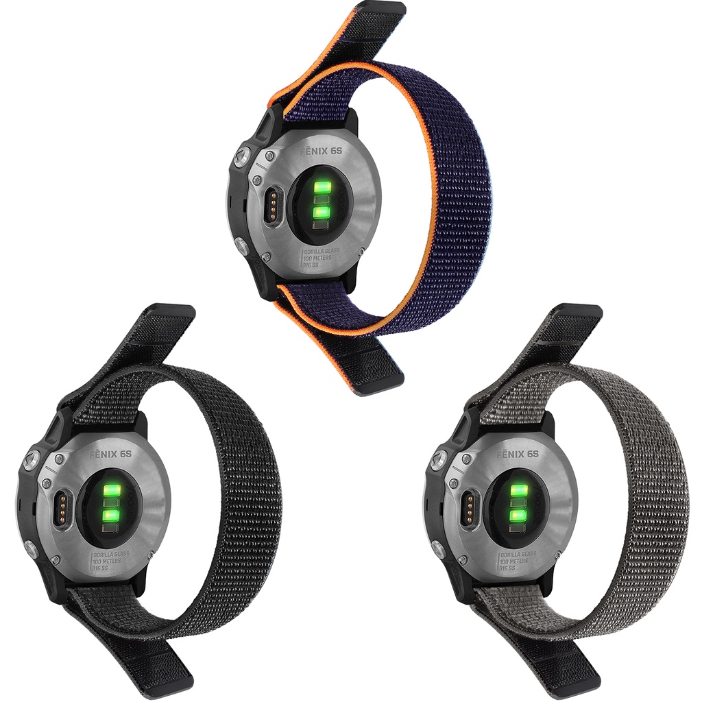 Dây đồng hồ vải nylon 20mm / 22mm cho Garmin Fenix 6 5 6S 5S Pro Plus / Forerunner 935 945 / Instinct