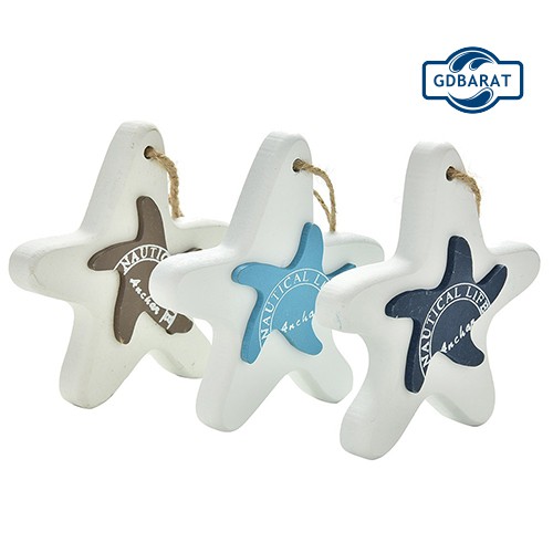 Phụ Kiện Treo Trang Trí Bằng Gỗ Hình Sao Biển / Cá Xinh Xắn