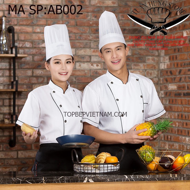 Áo bếp,đồng phục bếp siêu rẻ,siêu đẹp ab002
