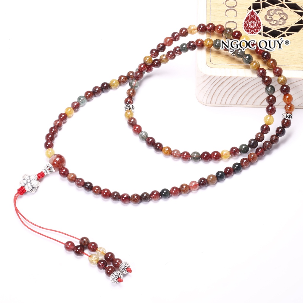 Chuỗi 108 hạt TA tóc tam tài - Ngọc Quý