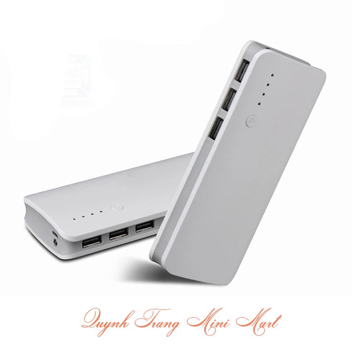 Sạc Dự Phòng 20000 MAH 3 Cổng Ra Có Đèn Led