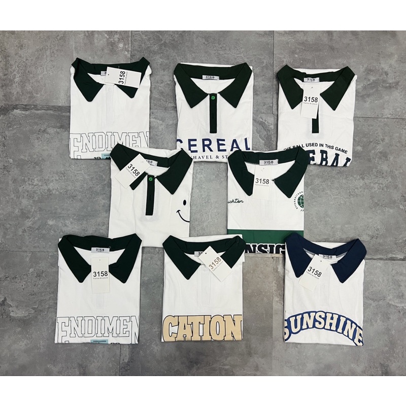 Áo POLO PHỐI Cotton khô 3158
