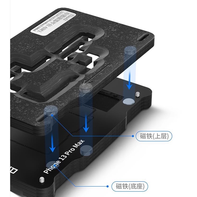Đế đổ viền chân Qianli 4in1 13/13P/13PM/13Mini (khò để vĩ)