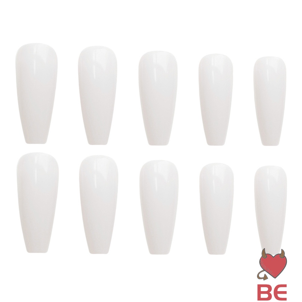 YADORNOS Set 24 móng tay giả YADORNOS màu trắng sữa thời trang dành cho nữ