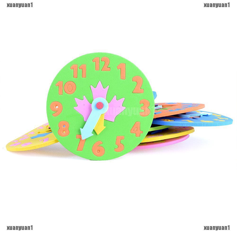 Đồng Hồ Xốp EVA Lắp Ghép Dễ Thương Cho Bé