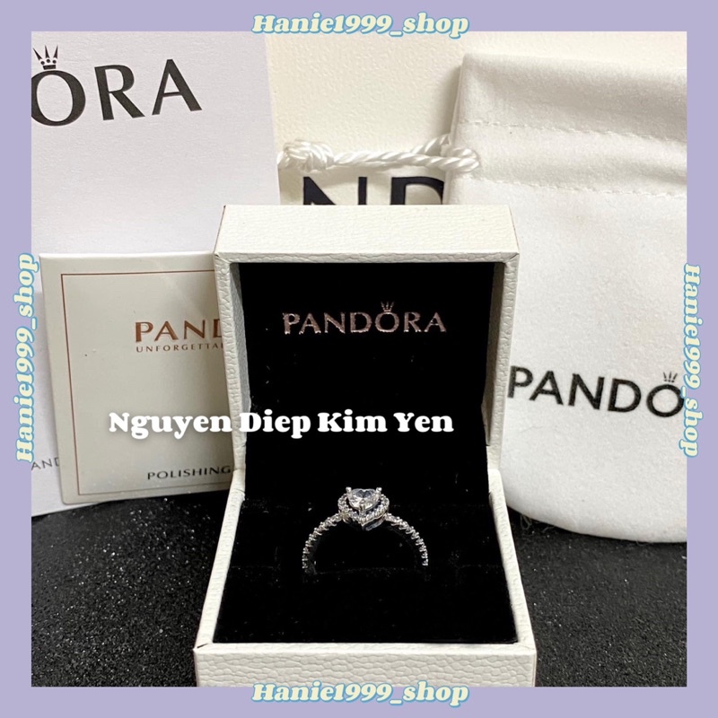 Nhẫn Trái Tim Pa.n.dora - Elevated Heart Ring 🤍  - Inbox Shop Tư vấn size nhẫn