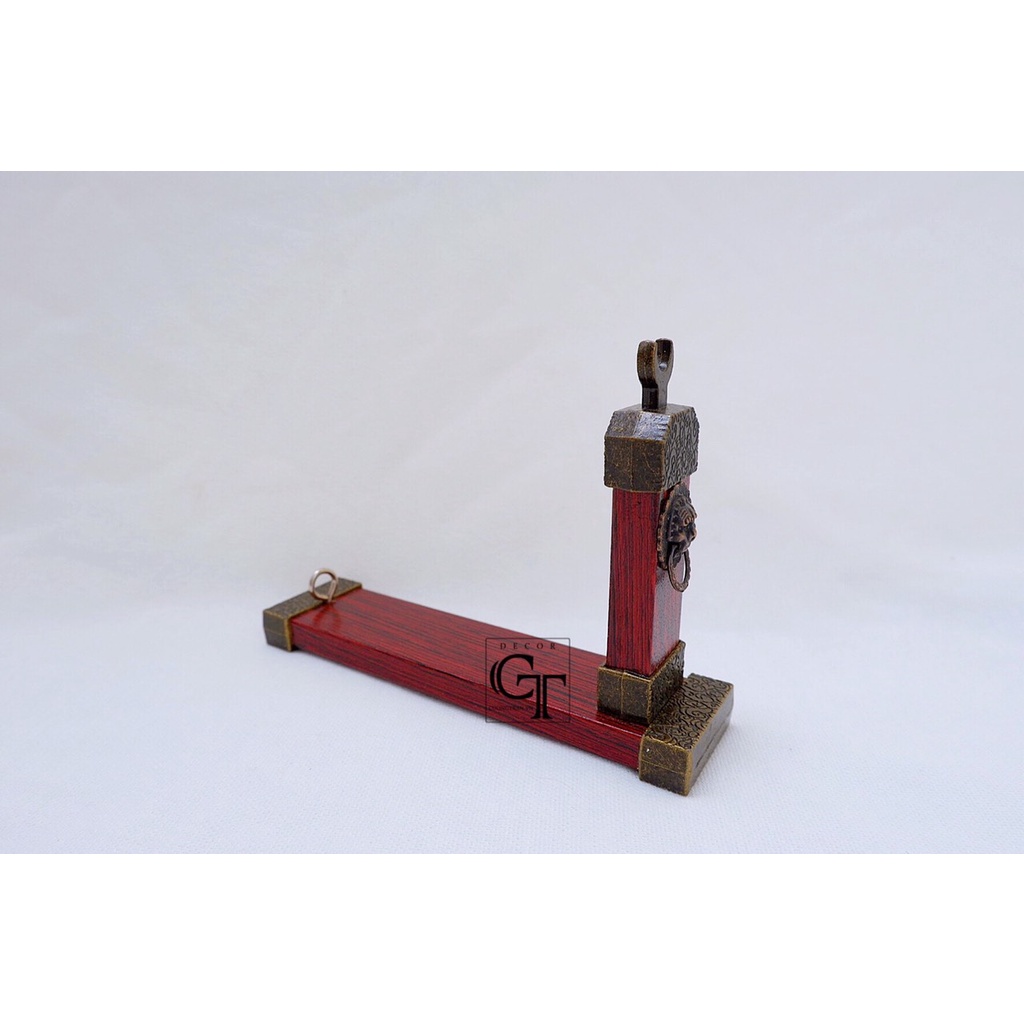 Giá đỡ mô hình móc khóa Gỗ gác nghiêng