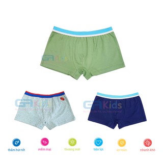 Combo 3 Quần Lót Bé Trai Cotton Boxer