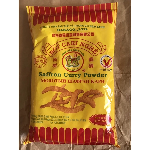 Bột điều màu/ bột nghệ Hậu Sanh 500g