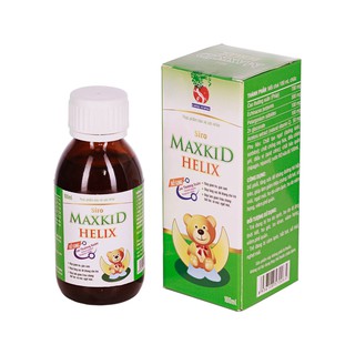Siro Ho Maxkid Helix-Giúp làm giảm triệu chứng:sổ mũi, ngạt mũi, ho do cảm lạnh, ho có đờm, viêm họng, viêm phế quản