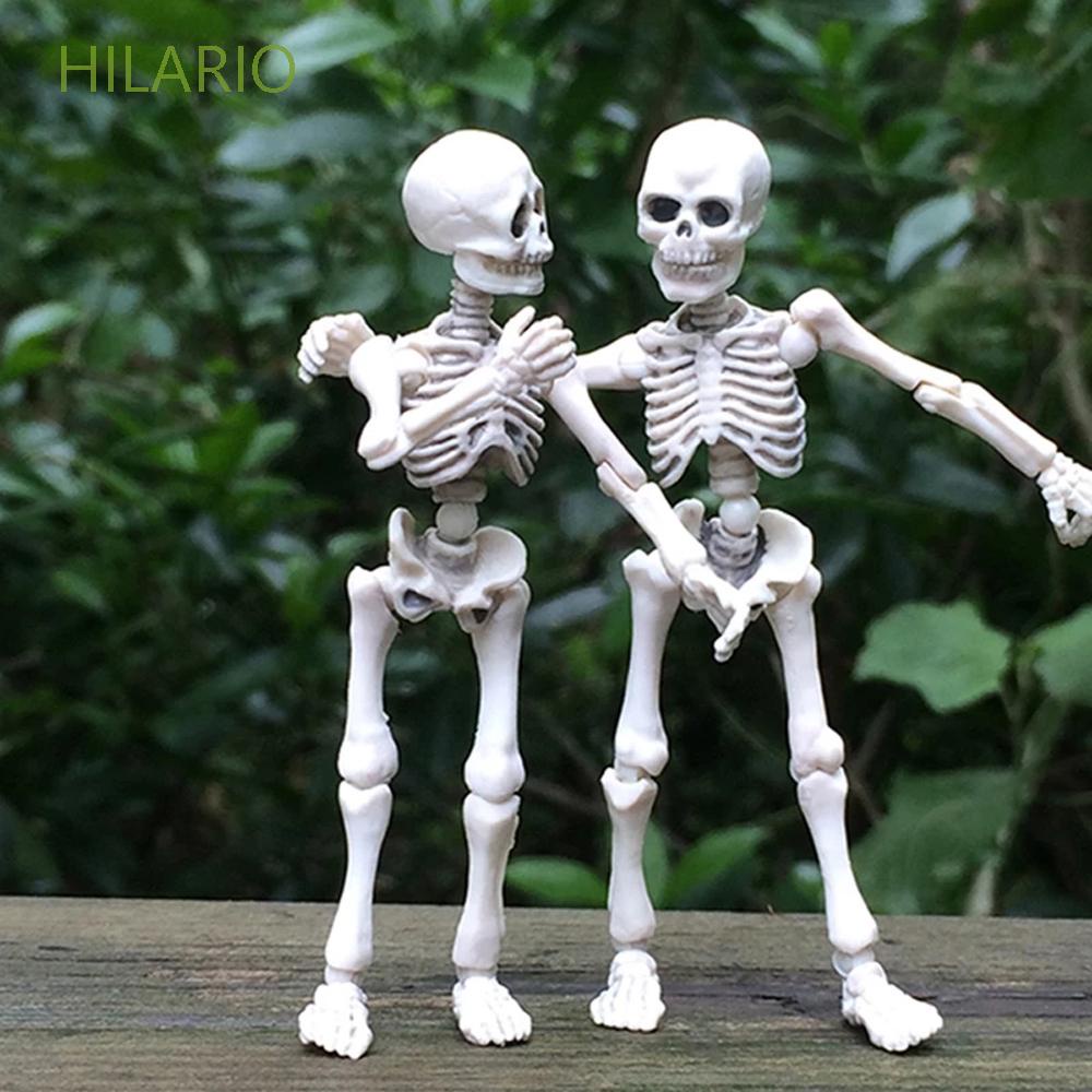 Mô hình bộ xương người mini bằng nhựa PVC trang trí Halloween