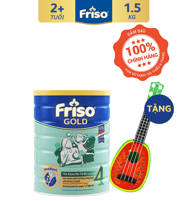 [Độc Quyền Shopee - Tặng Đàn Trái Cây Cho Bé] Sữa Bột Friso Gold 4 1500g