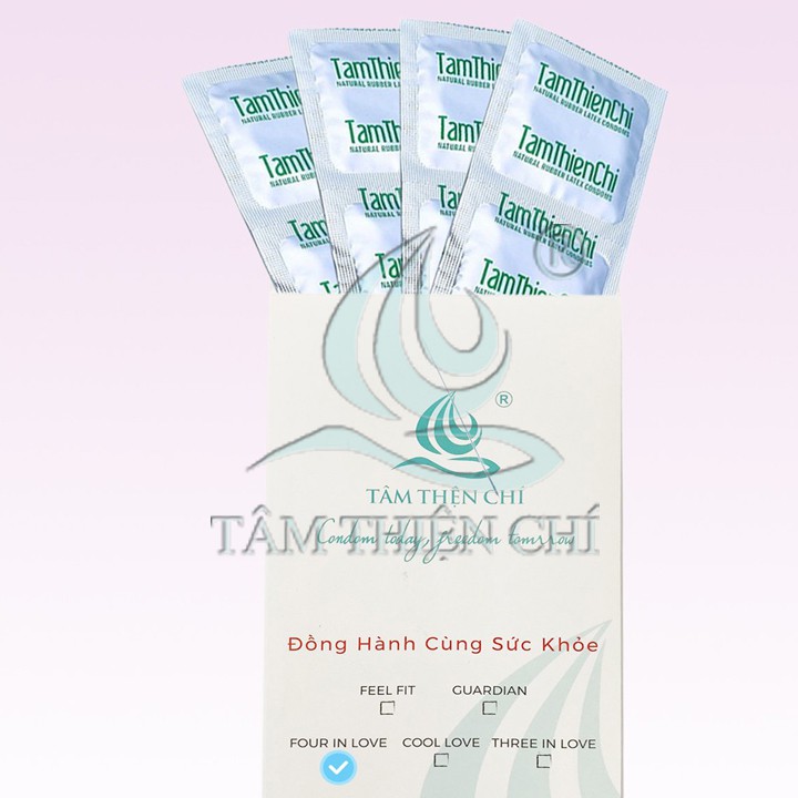 Bao cao su Tâm Thiện Chí gân gai thắt kéo dài thời gian túi 12 chiếc TTC